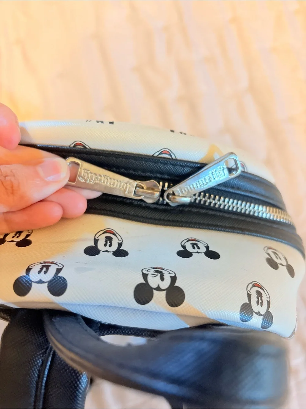 Loungefly Disney Mickey Mouse Faces Mini Backpack Disney Parks Black & White